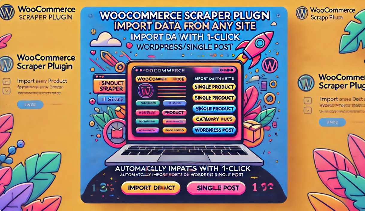 WooCommerce Scraper Plugin, Import Data from Any Site – 商城数据导入插件